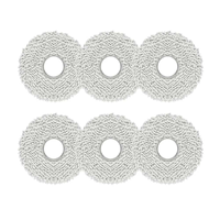 6PCS Washable Mop Cloth for Xiaomi Mijia M30 Pro / C107 Robot Vacuum Cleaner Mop Rag Replacement Accessories Parts