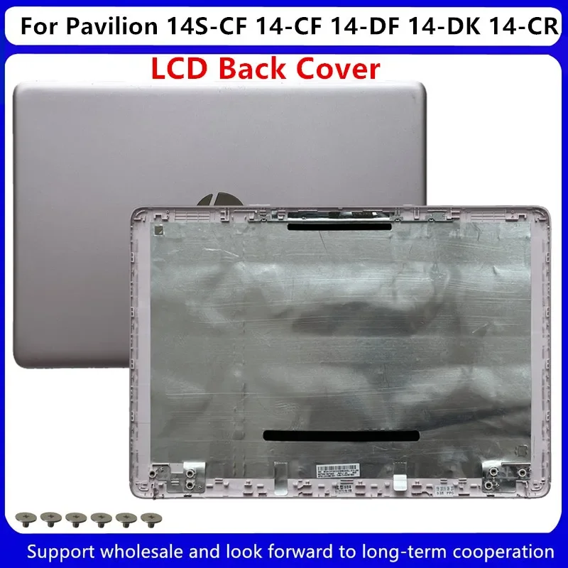 Imagem -03 - Tampa Traseira Lcd para hp Pavilion Moldura Frontal Tampa Palmrest Inferior Novo 14-cf 14-df 14-dk 14-cr Tpn-i135 Tpn-i130