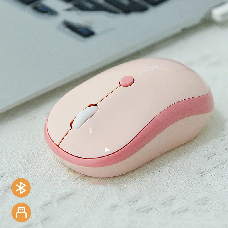 

MIni Multi-mode Bluetooth Wireless Mouse 1600 DPI Silent 3 Buttons Mute Mice Quiet 2.4G Mouse for Laptop Tablet PC Mac