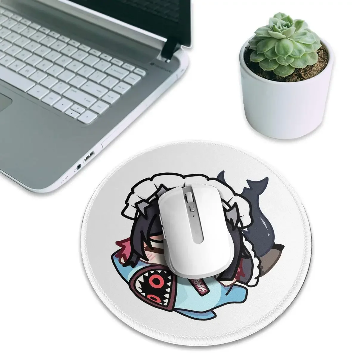 Ellen Joe Guzi's Original Animation Zenless Zone Zero Anime Round Mouse Pad Computer Keyboard Mouse Mat Gamer PC Desk Mat