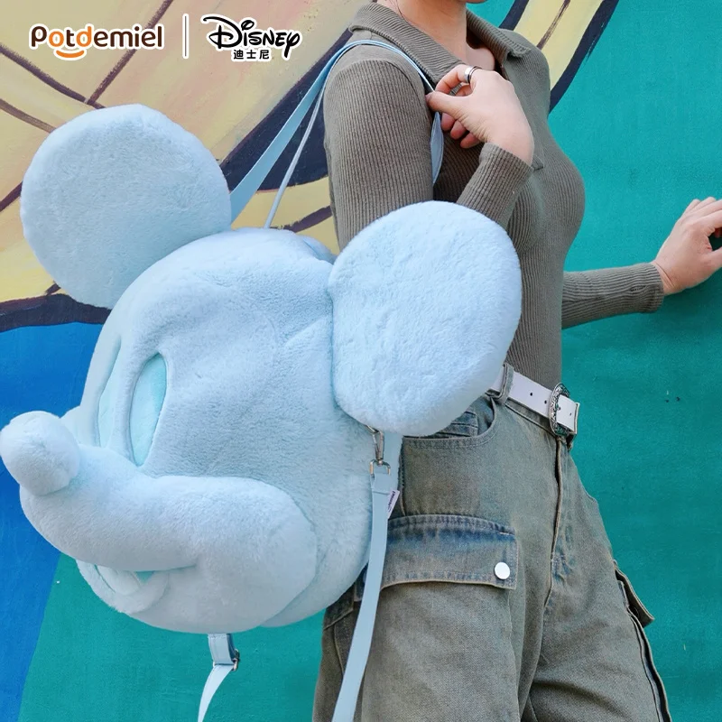 

New Genuine Mickey New Women'S Handheld Doll Bag Fashion Shoulder Bag Solid Color Versatile 3d Doll Storage Bag Birthday Gift