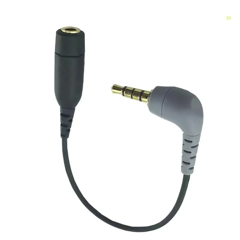 3.5mm to TRRS Microphone Cable Adaptor Quality Sound Transfer Wire for SC3/SC4 Microphone to Phone Camera Use Dropshipping