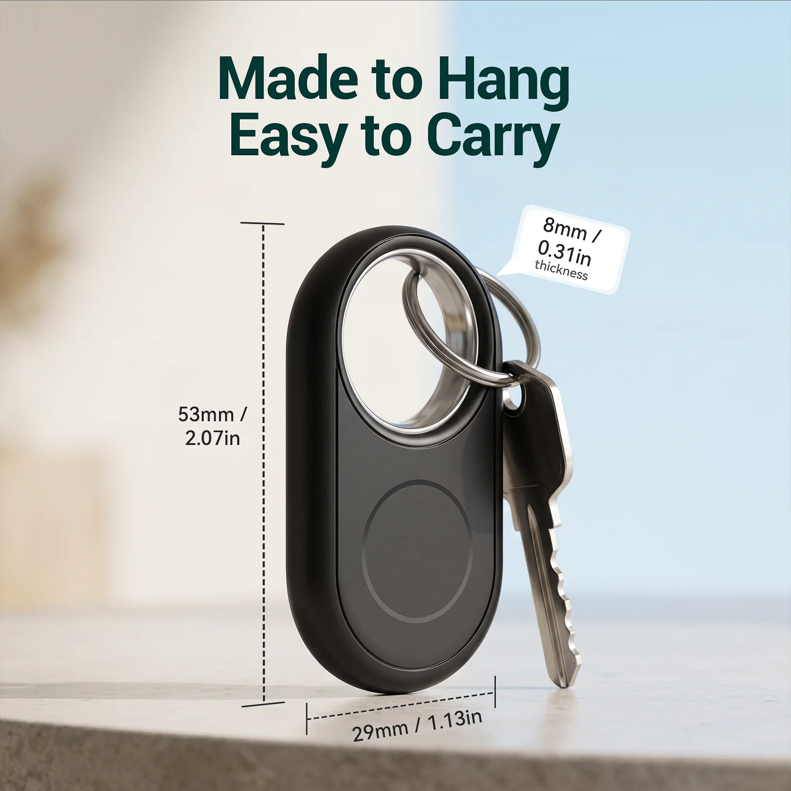 4er-Pack GPS-Tracker Kompatibel mit Google Find Hub App Standortbestimmung Autoschlüssel Anti-Verlust-Finder für Pixel Xiaomi Moto GMS – Detail 5