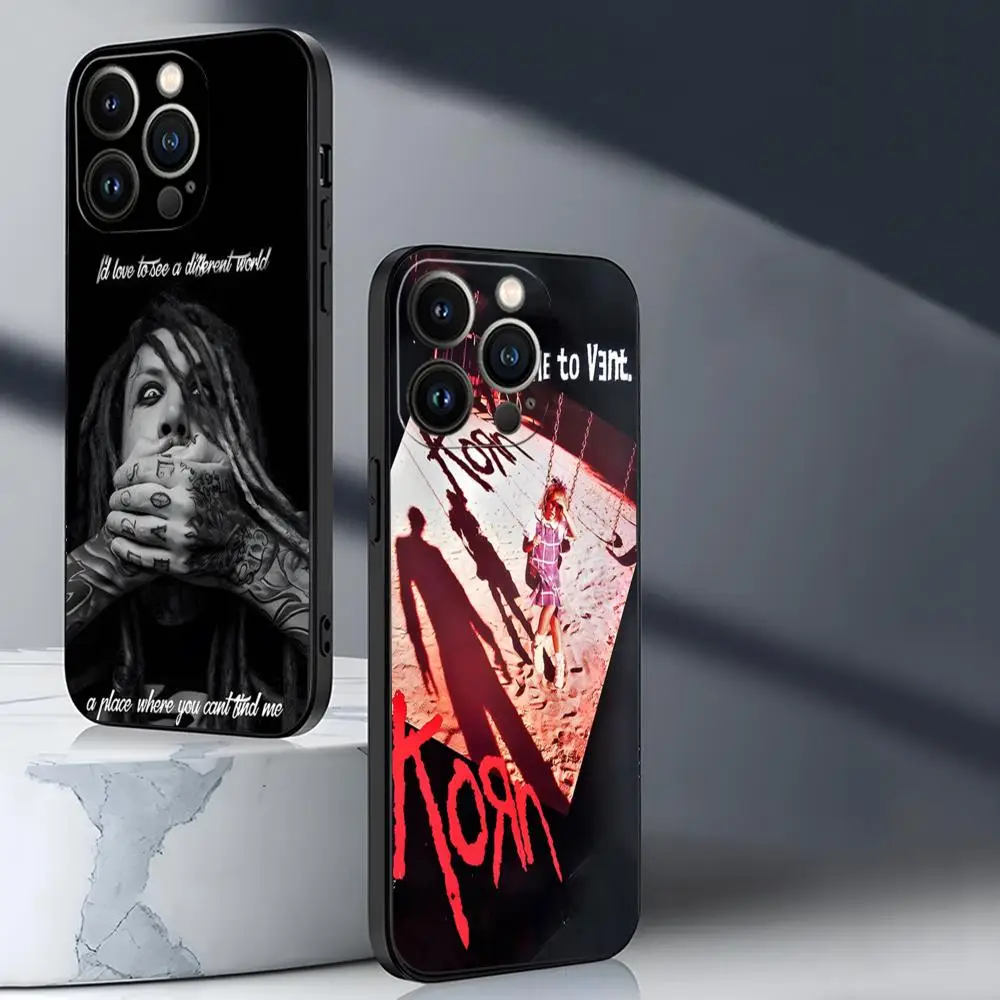 Korn Heavy Jonathan Davis Phone Case For Iphone 15 11 Pro Max 12 Mini 13 14 Xr Xs 6 6s 8 7 Plus Silicone Soft Cover