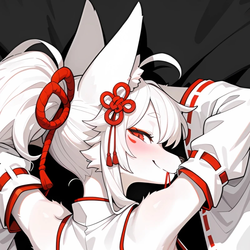 Dakimakura Anime Pillowcase Furry White Fox Girl Double-sided Print Life-size Body Pillow Cover Bedding Gifts