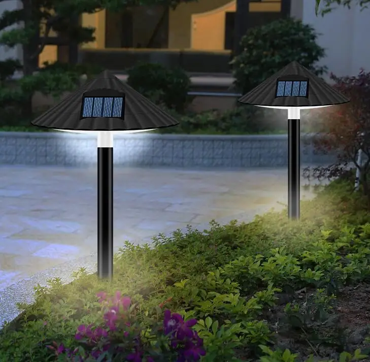 Outdoor Waterdichte Solar Gazon Lamp Outdoor Waterdichte Paddestoel Licht Controle Landschap Decoratie Zonne-Energie Vloerplug Lamp