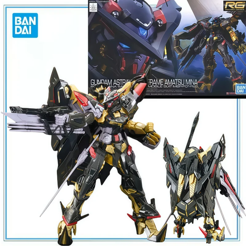 

BANDAI Original in Stock GUNDAM ASTRAY GOLD FRAME AMATSU MINA RG Garage Kit Figure Collection Series Model Cartoon Character