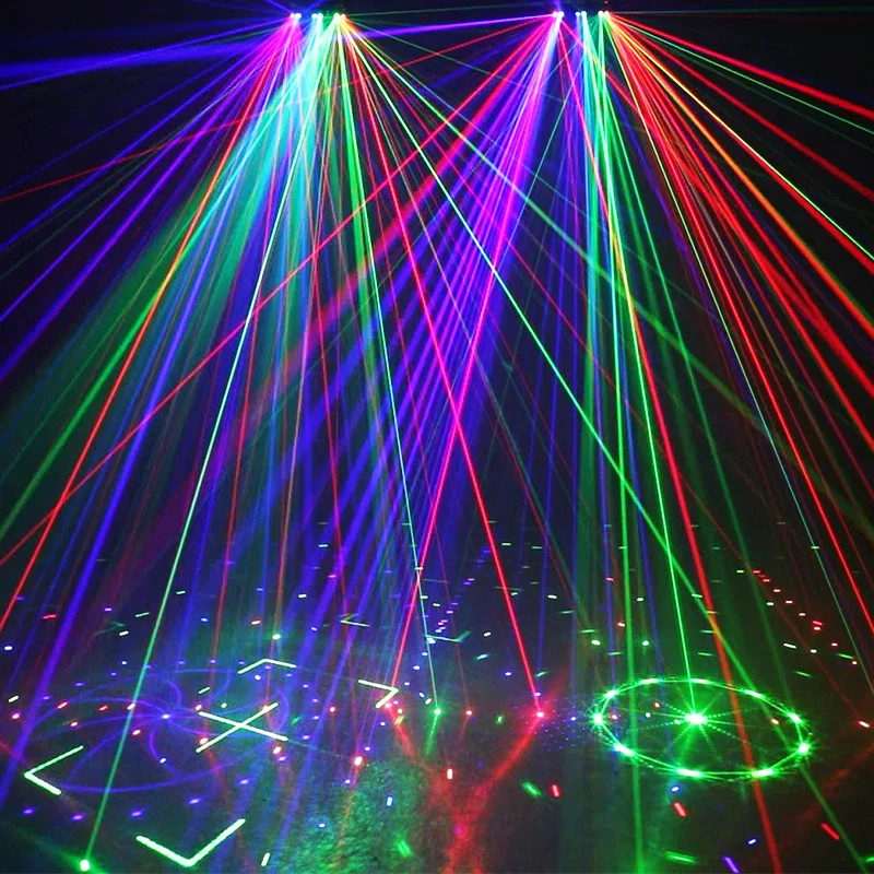 YSH US PLUG UV Upgraded Projector Starry Sky Pattern Beam Radium Spotlight Disco Ball Applicable To Halloween House Party Lights