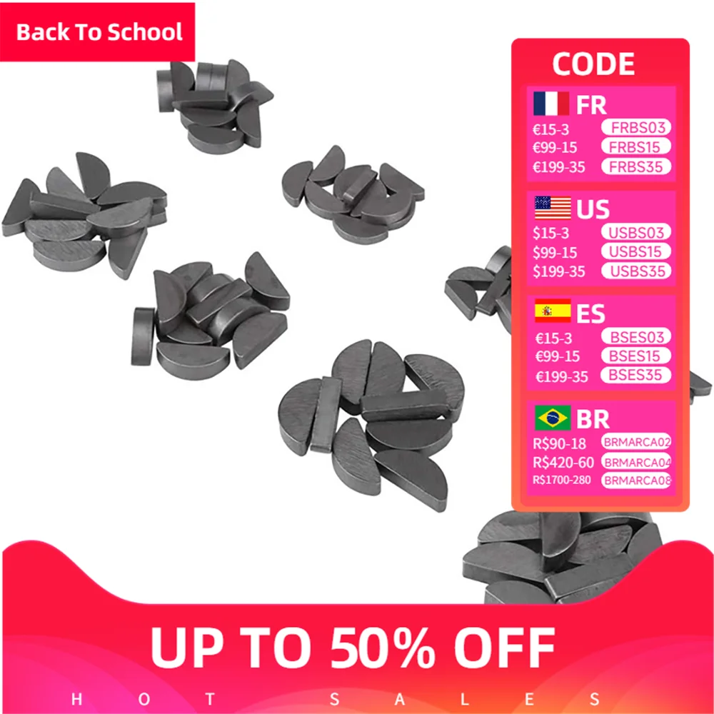 

80 шт. метрические ключи из дерева, ключи в форме полумесяца, полумесяц, полукруглый ключ, набор фурнитуры для шпоночного паза, ключ для кривошипа вала для крепежных деталей