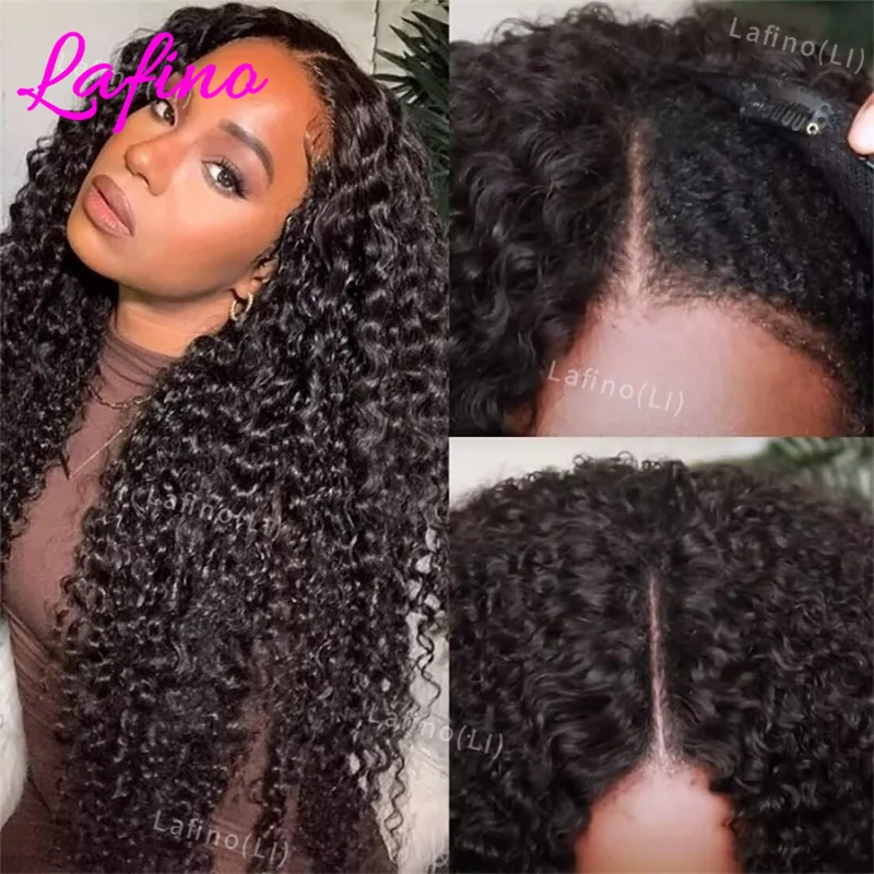 

250 Density Upgrade Glueless v Part Wig Curly Wave Human Hair No Leave Out Ready To Wear Water Wave Human Hair Wigs 30 Inch