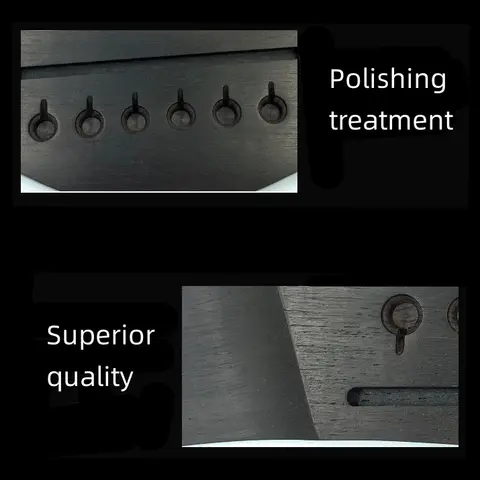 1x Stall i ebenholts för Taylor akustisk gitarr, sadelmutter, luthier, reparation, svart 10 best sales akustisk gitarrsadel - №10