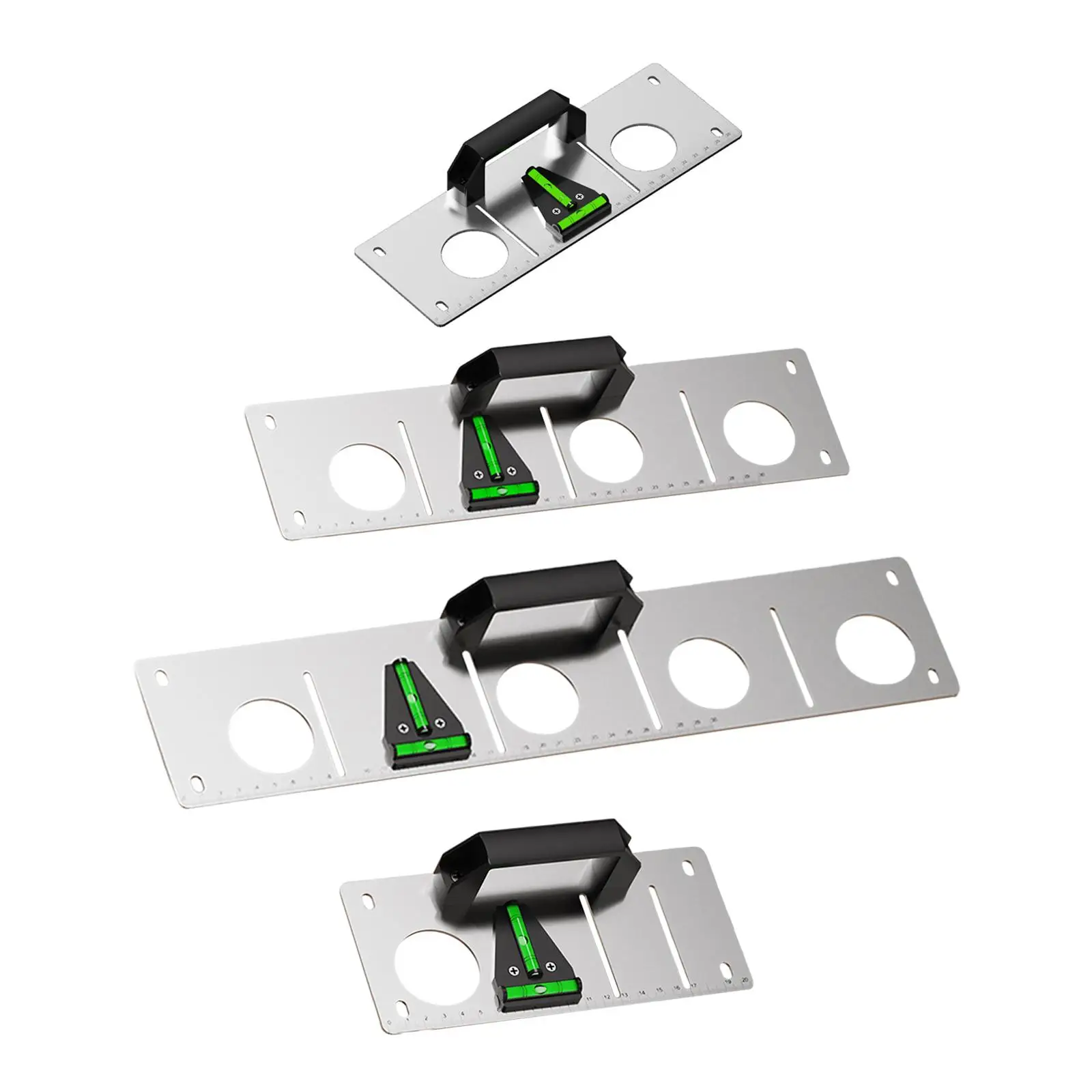 Wall Box Template Leveling Measurement Tool Built in Marking Level for Electrical Socket Installation