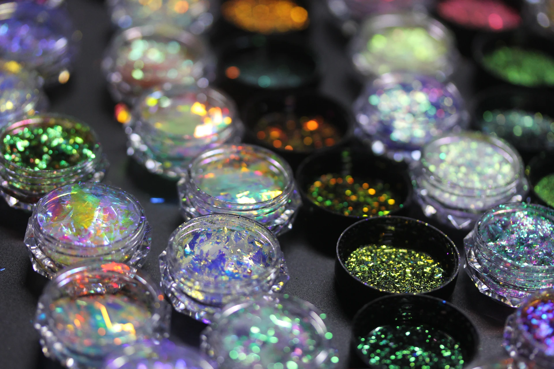 Iridescent Aurora Sequins for Nails Crystal Opal Fire Glitter Flakes Nail Art Decoration Winter Holographic Design