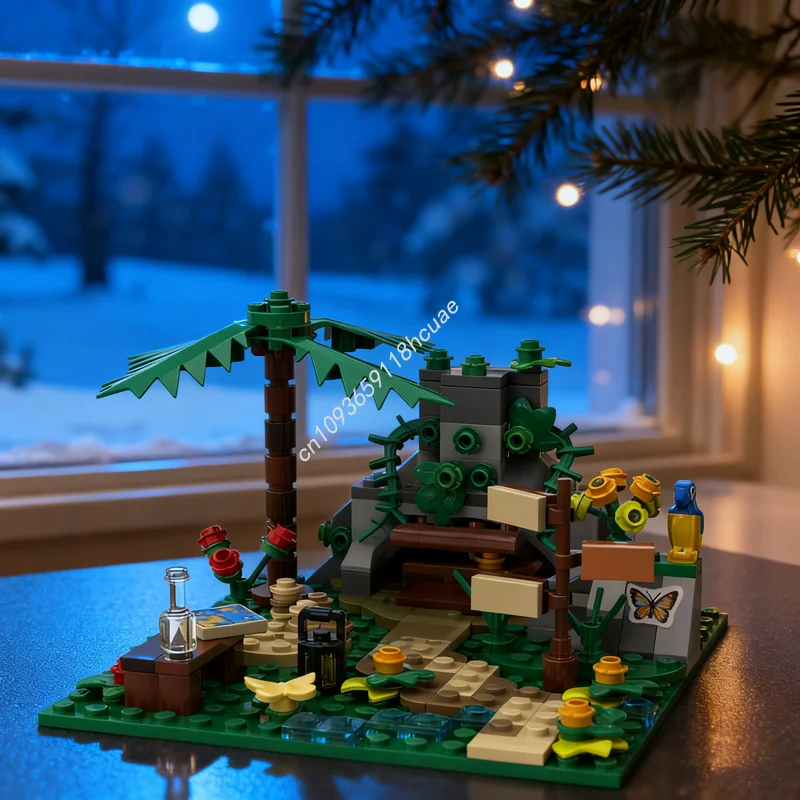 

188pcs MOC The Path Happiness Adventurersed Model Building Blocks DIY Creative Toys Education Brick Christmas Gift Birthday