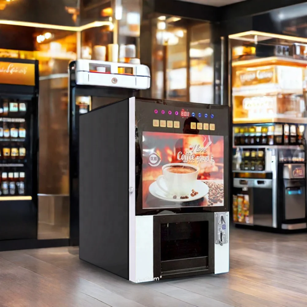 ZJZ ماكينة بيع القهوة التركية التي تعمل بقطع النقود المعدنية، ماكينة بيع القهوة الأوتوماتيكية بالكامل بشاشة تعمل باللمس الذكية على سطح الطاولة لـ Coff #5