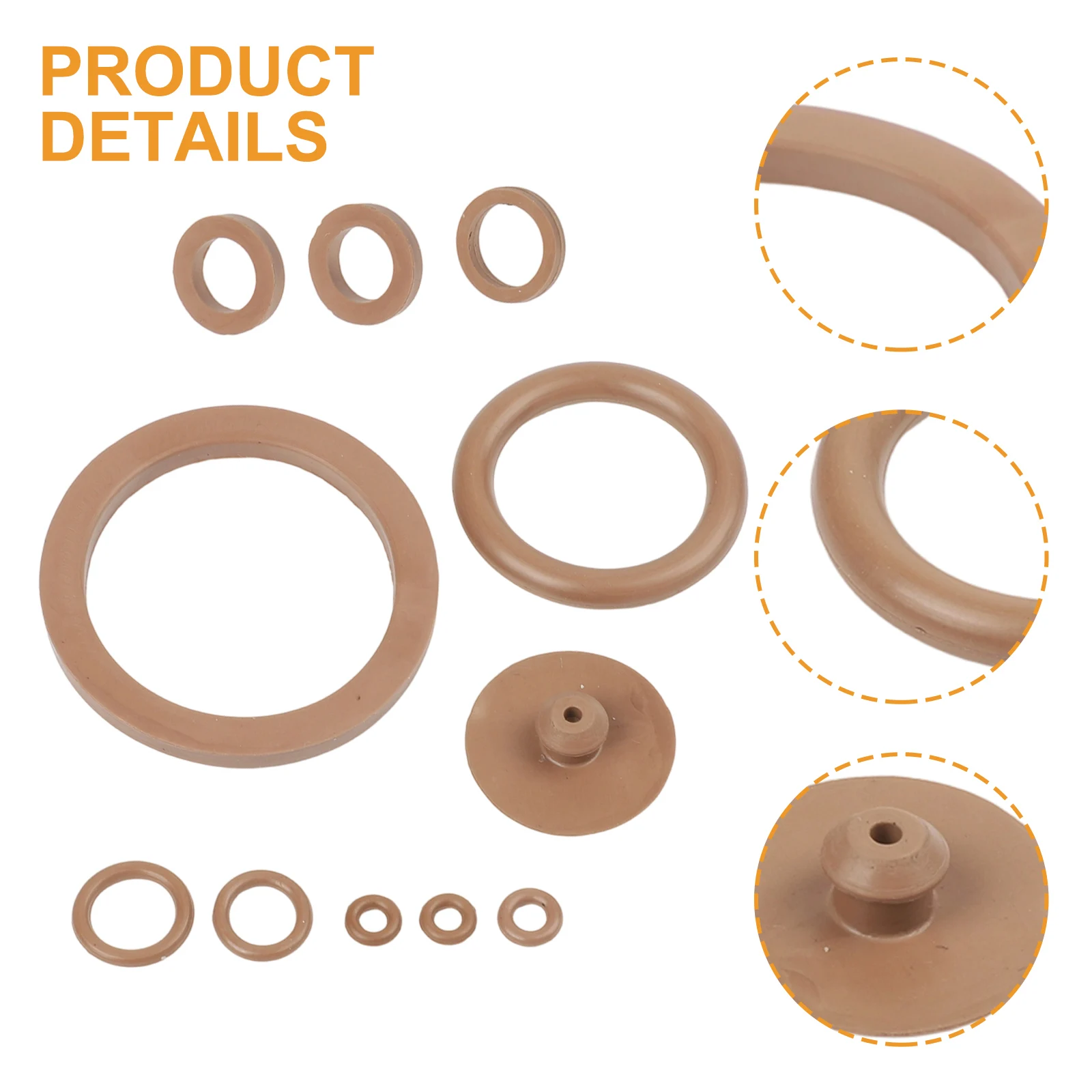 Garden Sprayer Replacement Sealing Rings 10pc Set High Resistance Rubber Parts for 3/5/8L Models for Long term Use
