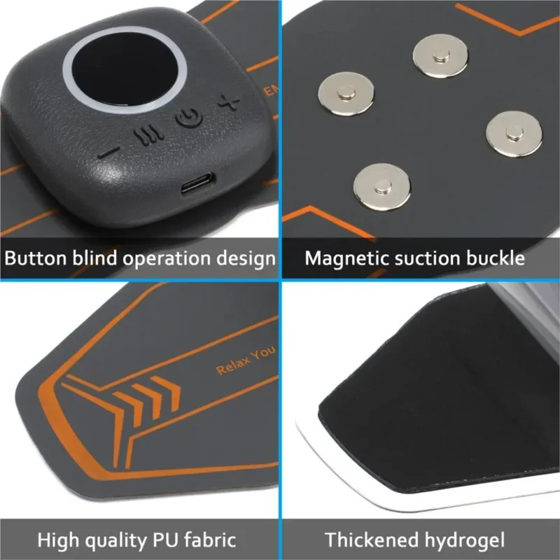 Instrumento de fisioterapia de pulso de masaje de pulso de compresión caliente instrumento de rehabilitación de hombros y cuello de dragado meridiano