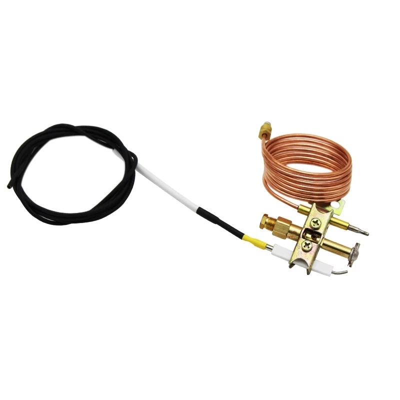 Propane Gas Heater Fire Pit Replacement Parts ODS Pilot Burner with Ignition Wire 900mm and 1500mm Thermocouple M9X1 Thread