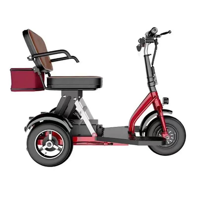 Foldable Electric Tricycle Scooter Household E Bike Battery Powered Three Wheel Mobility Vehicle for Adults