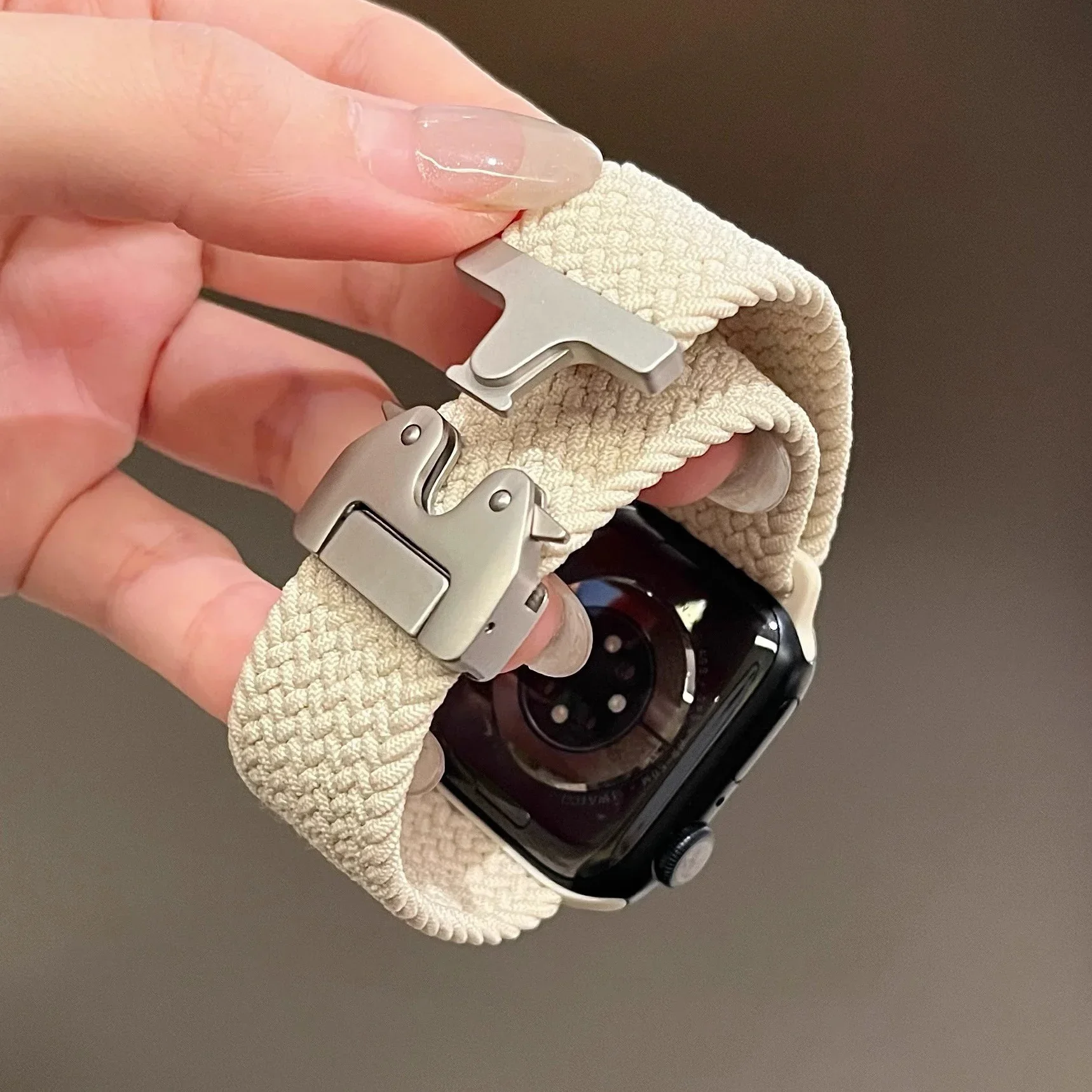 Nylon Strap For Apple Watch Band Ultra 2 49mm Series 10 46mm 42mm 9 8 7 45mm 41mm Woven replacement iWatch 654 SE 44mm 40mm band
