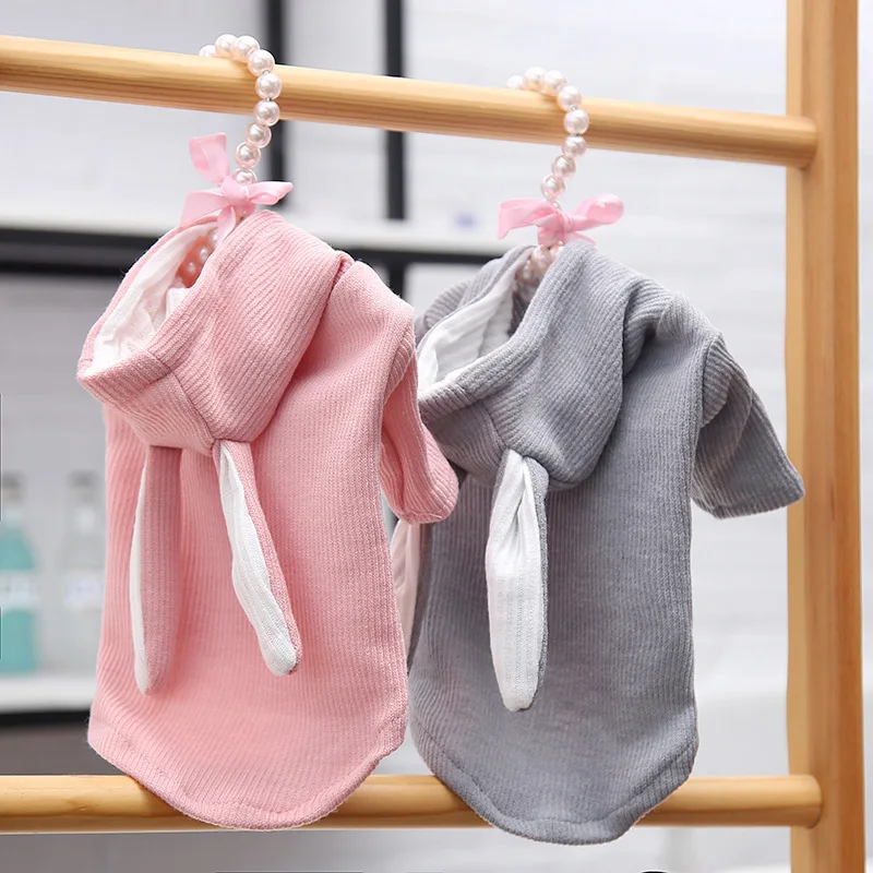 Rabbit Ear Pet Sweater Dog Cat Clothing Spring and Autumn Clothing Thin Vest Sweater