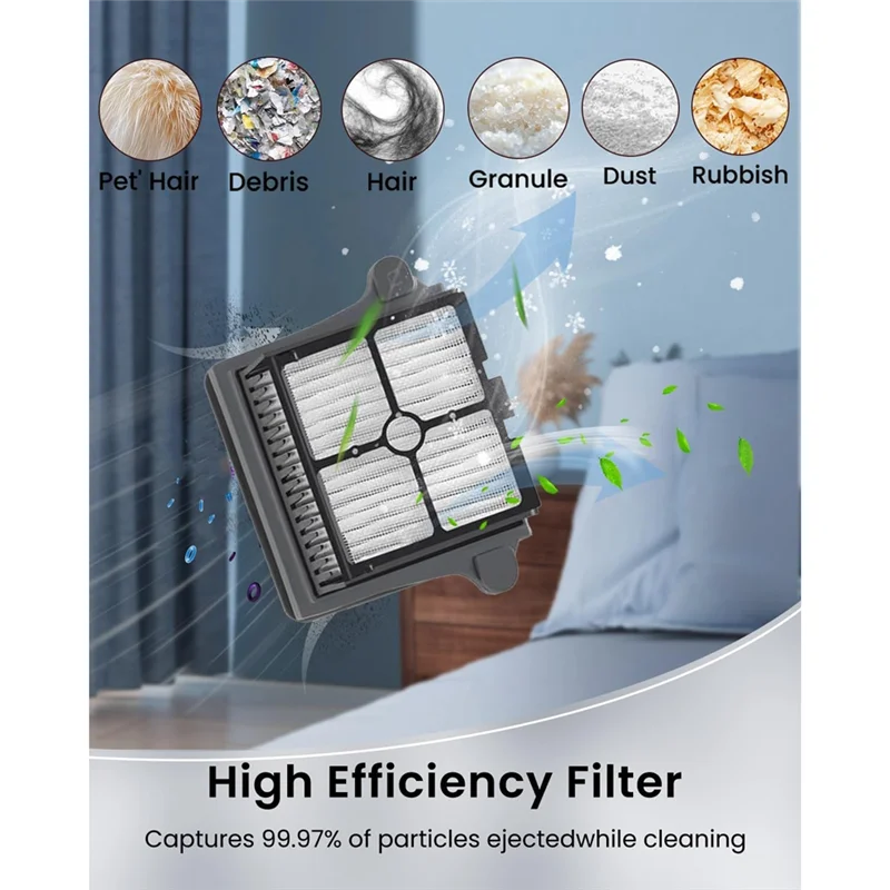 A76G-HEPA filtros & peças de reposição kit rolos escova para tineco piso um s6/s7 pro peças aspirador pó seco molhado