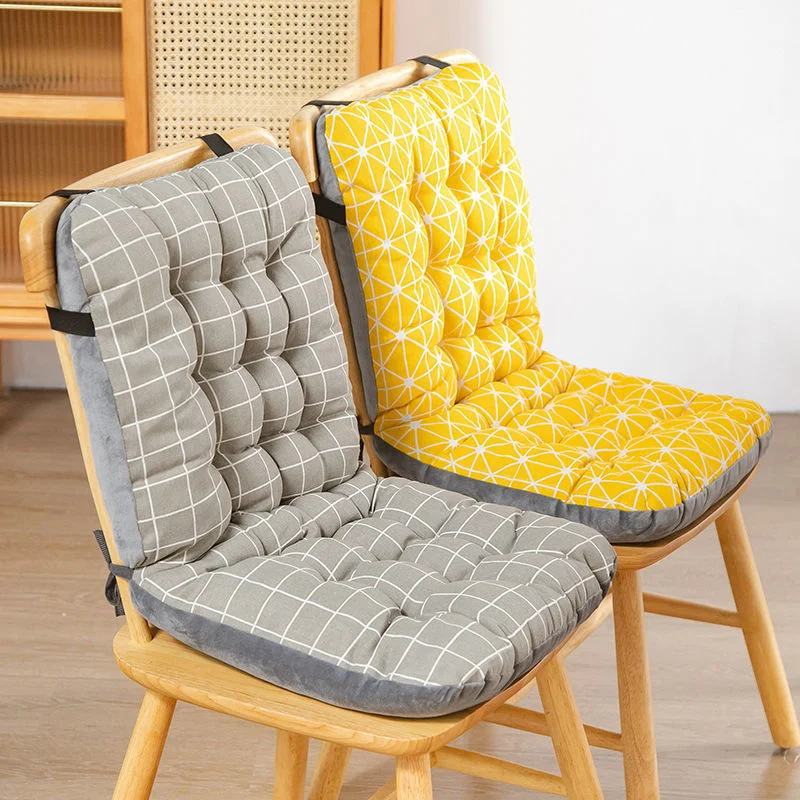 Thick Dining Chair Cushion Bohemia Office Backrest One Seat Plush Warm Winter Scandinavian Style Seats Stool Qualited Cushions