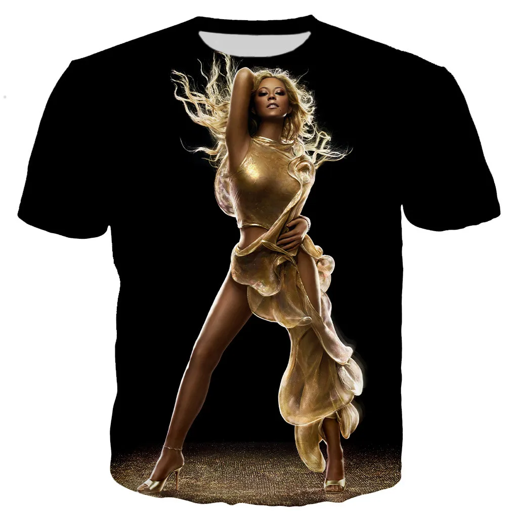 2023 New Mariah Carey 3D Printed T-shirt Men Women Fashion Casual Hip Hop Style T Shirt Harajuku Streetwear Oversized Tops Tee