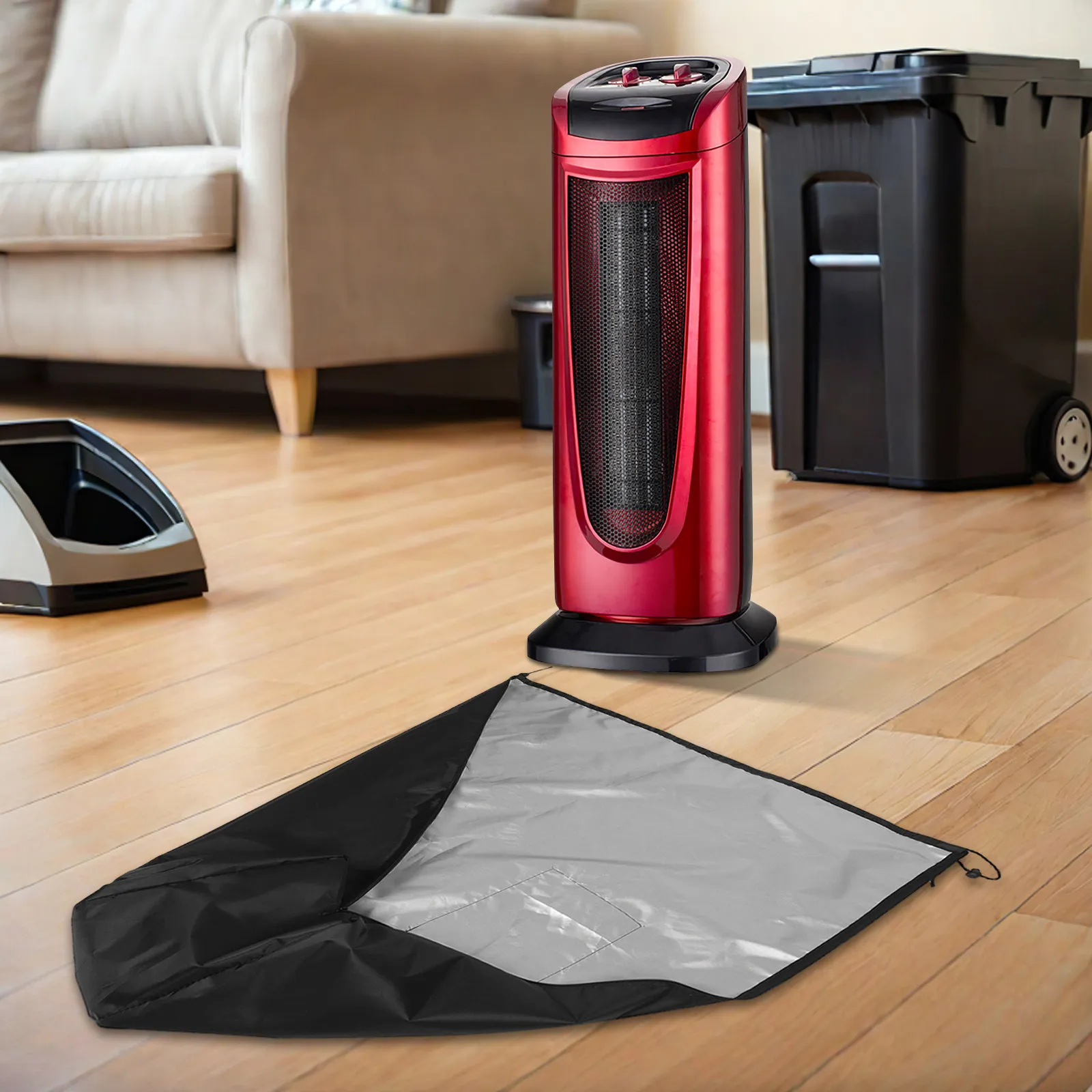 

Чехол для уличного обогревателя 40.8x12.5x10 дюймов, водонепроницаемый, из ткани Оксфорд, с молнией и регулируемым шнурком