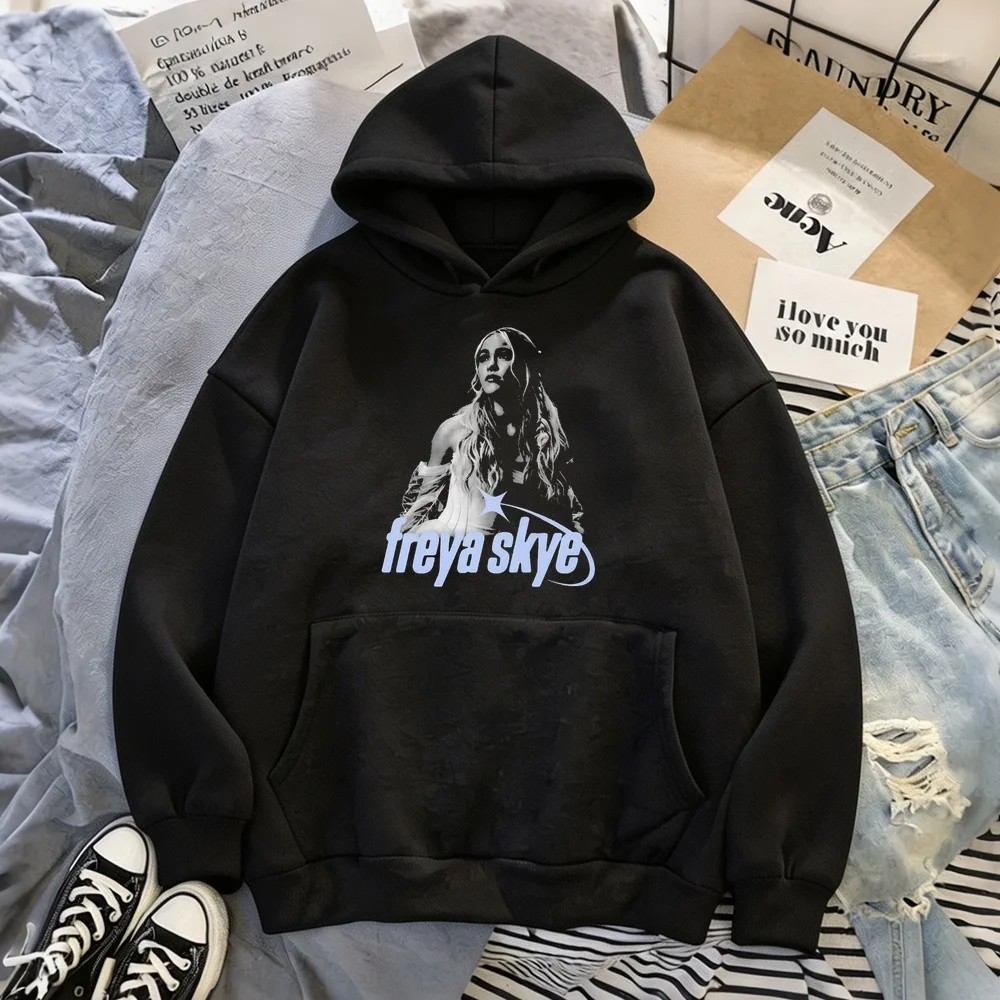 Freya Skye sweatshirt women fashion tops japanese anime 2000s hip hop cutecore Female Women Loose