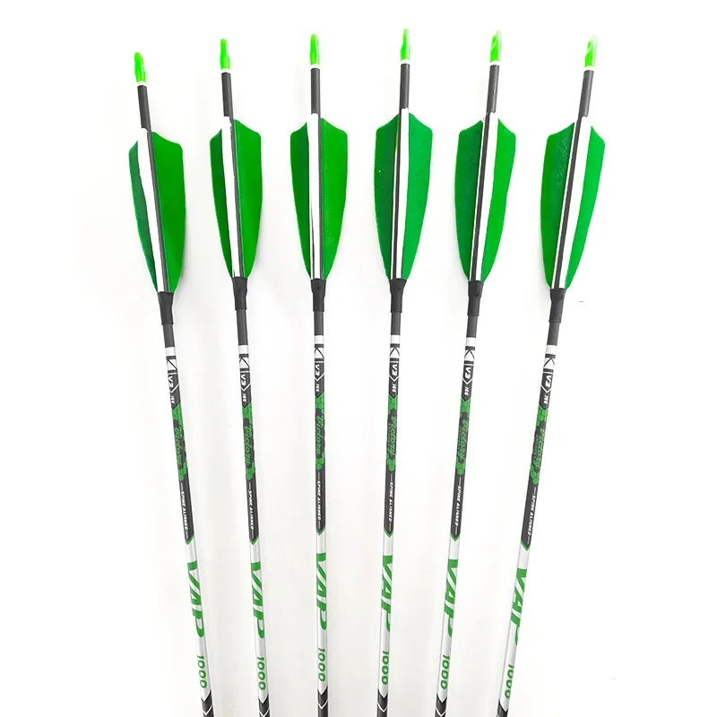 

Archery Arrows V3 Carbon Arrows 3inch turkey feather 80gr Points Recurve Bow LongBow Hunting Shooting 12pcs