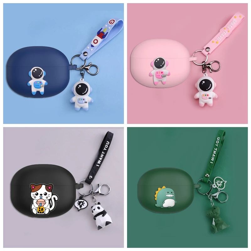 Jabra Elite 75T กรณีการ์ตูนสัตว์ซิลิโคนหูฟังไร้สายบลูทูธสำหรับ Jabra75T กรณี