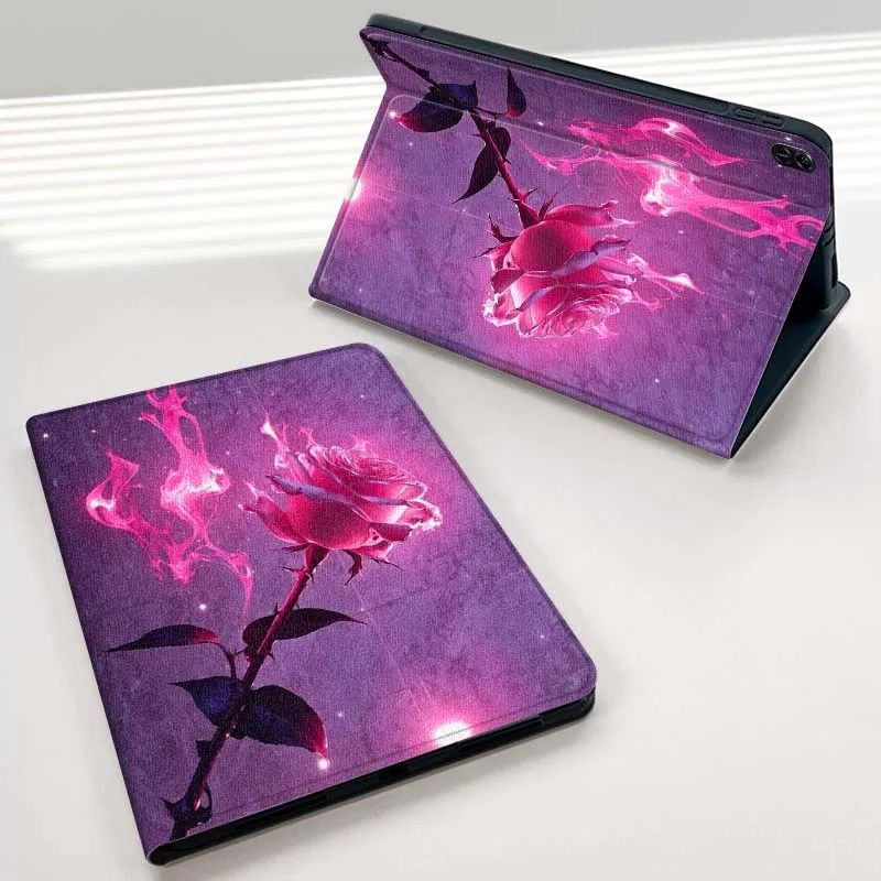 حافظة كمبيوتر لوحي Black Rose مشهورة لهاتف Huawei MediaPad 3 12 Air SE M6 M5 Lite Pro 10.4 10.8 11 11.5 12.6 13.2 بوصة 5G #5