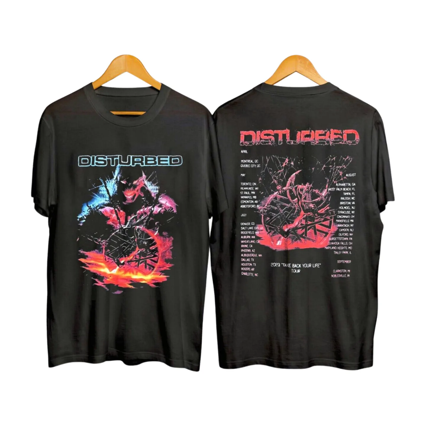 Disturbed Music Band T-Shirt, 2024 Tour Take Back Your Life T-Shirt Gift For Fan