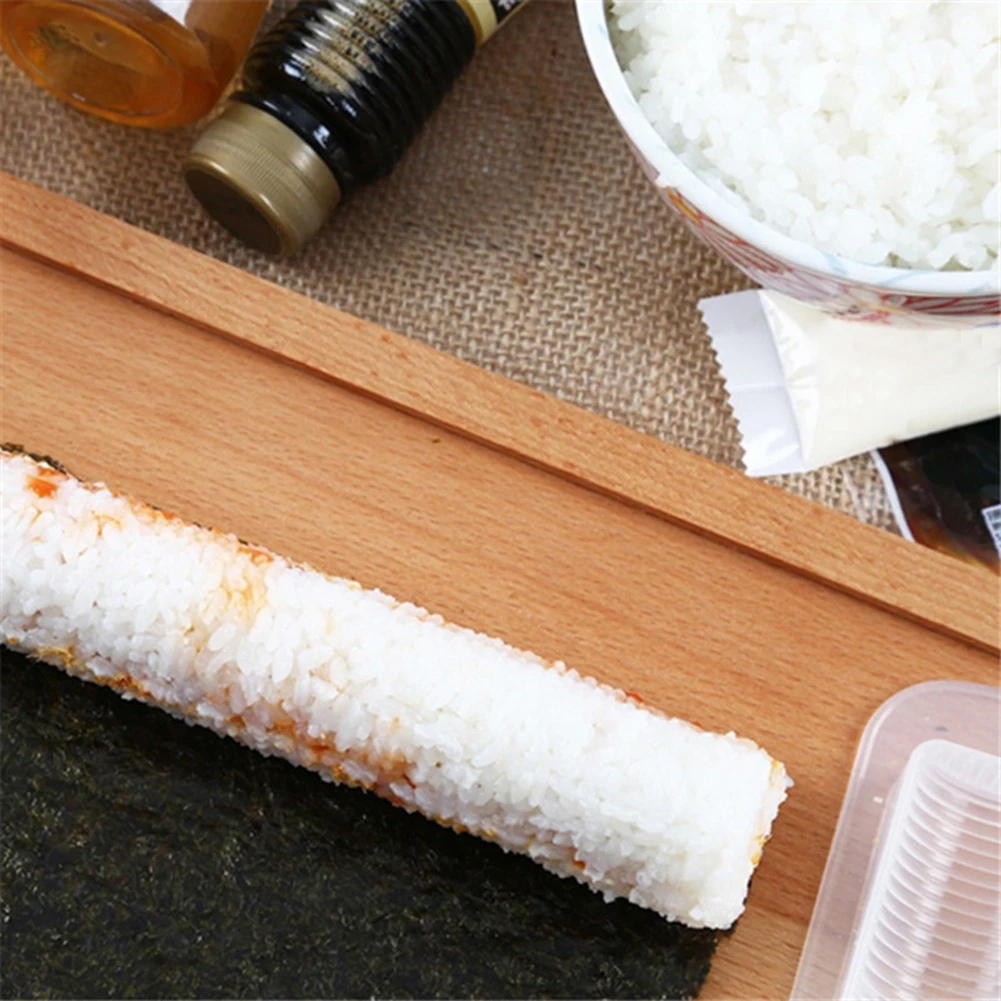 3pcs/set Roller Sushi Roll Mold Non Stick Laver Rice Roll Sushi Mold Handmade White Practical Portable Kitchen Baking Gadgets