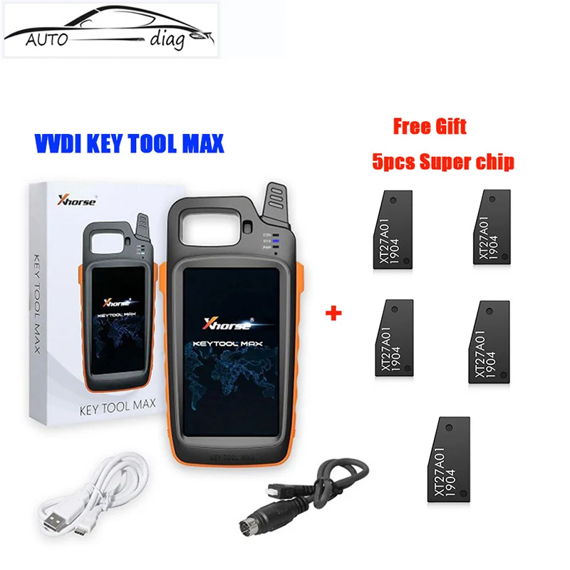 

2023 Xhorse VVDI Key Tool Max Key Tool Key Programmer Plus Mini OBD Tool Functions Adds Voltage and Leakage Current Functions