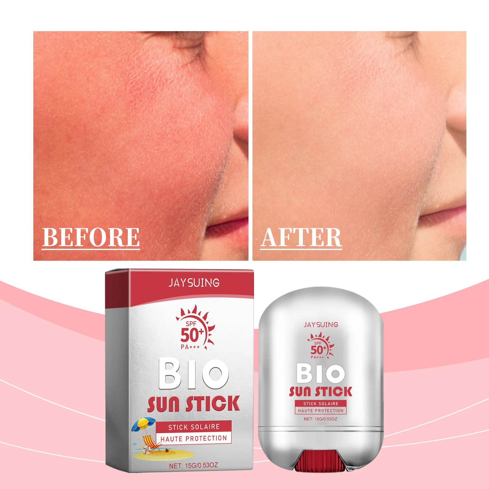 

Защитная изоляционная палочка Jaysuing сохраняет кожу, увлажняет, освежает, не липкий и устойчив к ультрафиолетовому излучению летом.