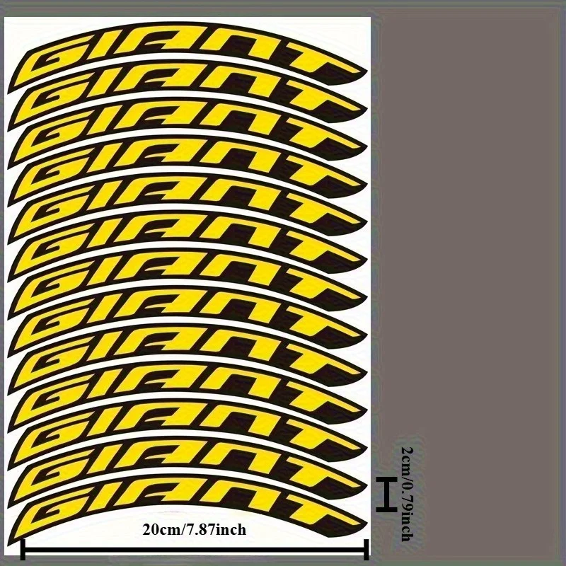 2D Flat, 13 Motorcycle Stickers for Bicycle Tires and Riding Trim, Durable Vinyl Stickers for Road Bikes, Motorcycles, Cars,