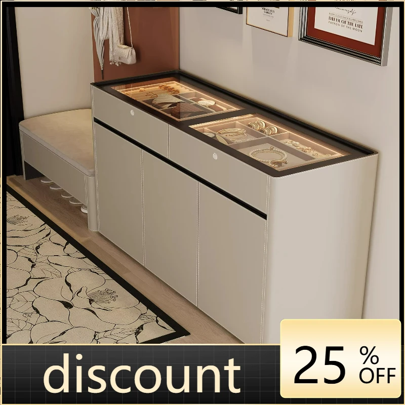 

LTT Multifunctional Shoe Cabinet Modern Simple Home Entry Foyer Wall Partition Locker