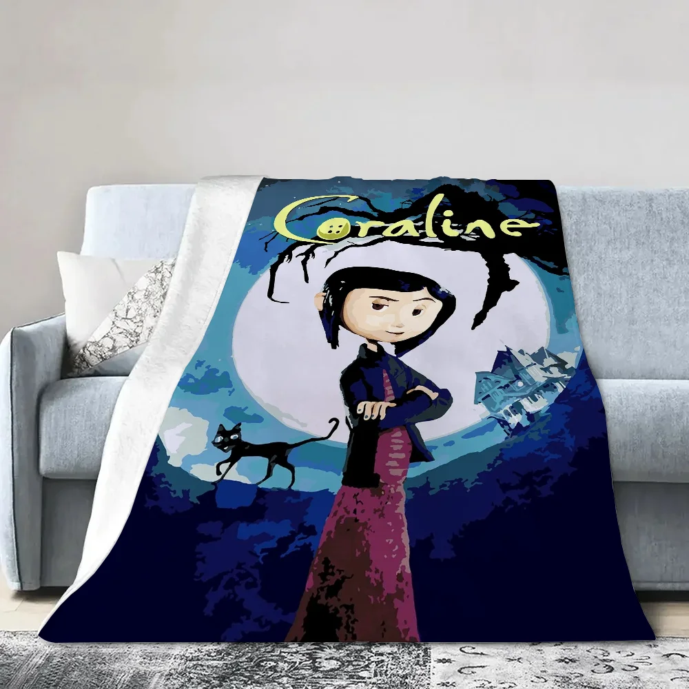 Coraline Blanket Oversized Luxury Throw Blankets & Throws Bed Blankets King Size Bed Blanket 150cm X 200cm Home Interior Cobija