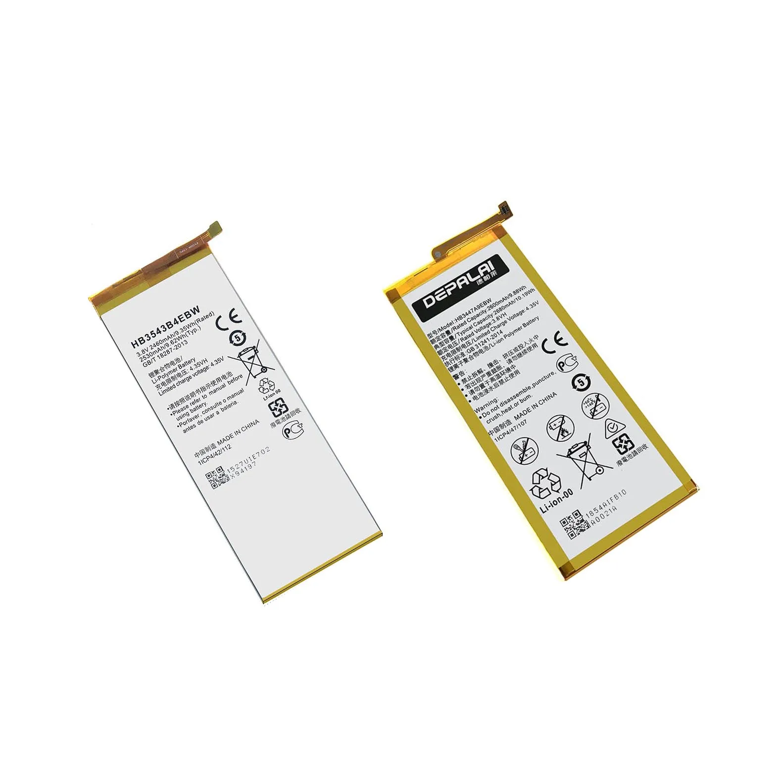 HB3742A0EBC HB3543B4EBW battery For huawei P6 G6 G620 P7 L07 P8 GRA-L09 P8 Lite Phone Batteries HB3447A9EBW HB3742A0EZC+