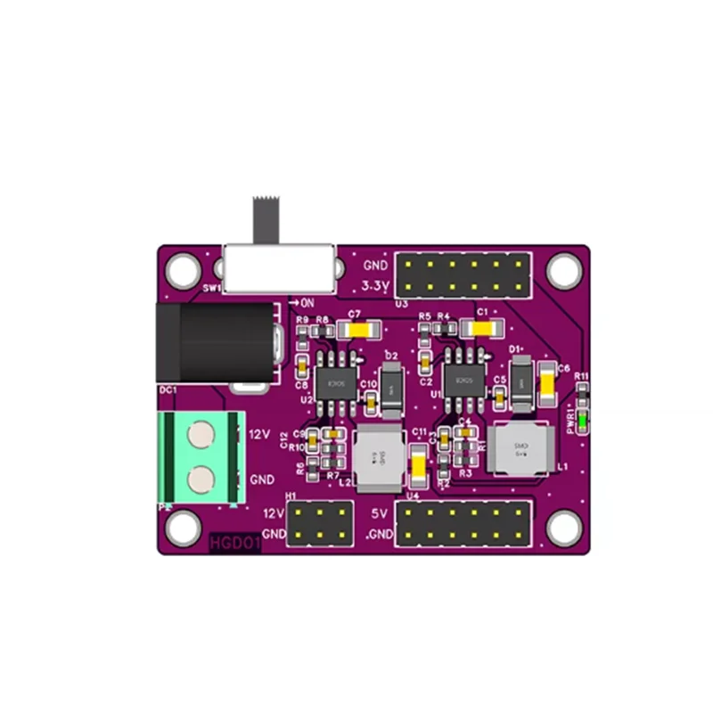 Multi‑Output DC‑DC Step‑Down Power Module, 3.3V 5V 12V Multiple Voltage Converter, High Current