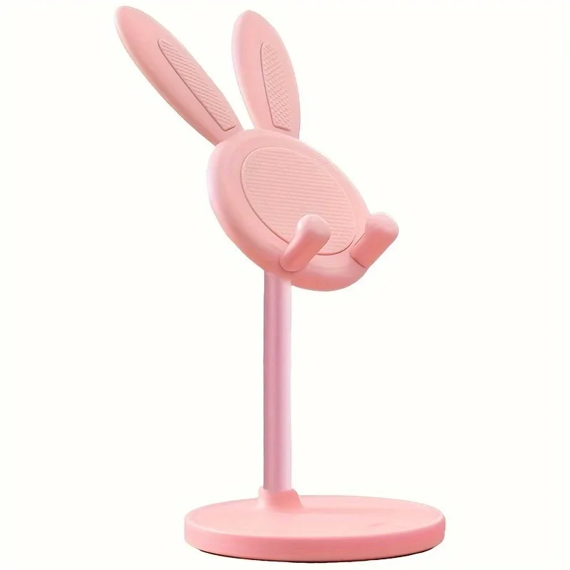 1-Pack Adorable Rabbit Phone Holder - Widely Compatible 4-12.9 Inch, Ideal for Desk, Bedside & Video Calls