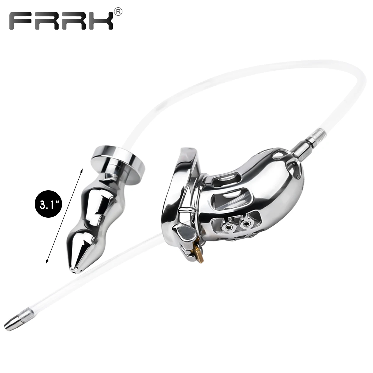 FRRK Locking Anal Chastity Cage with Metal 3.1