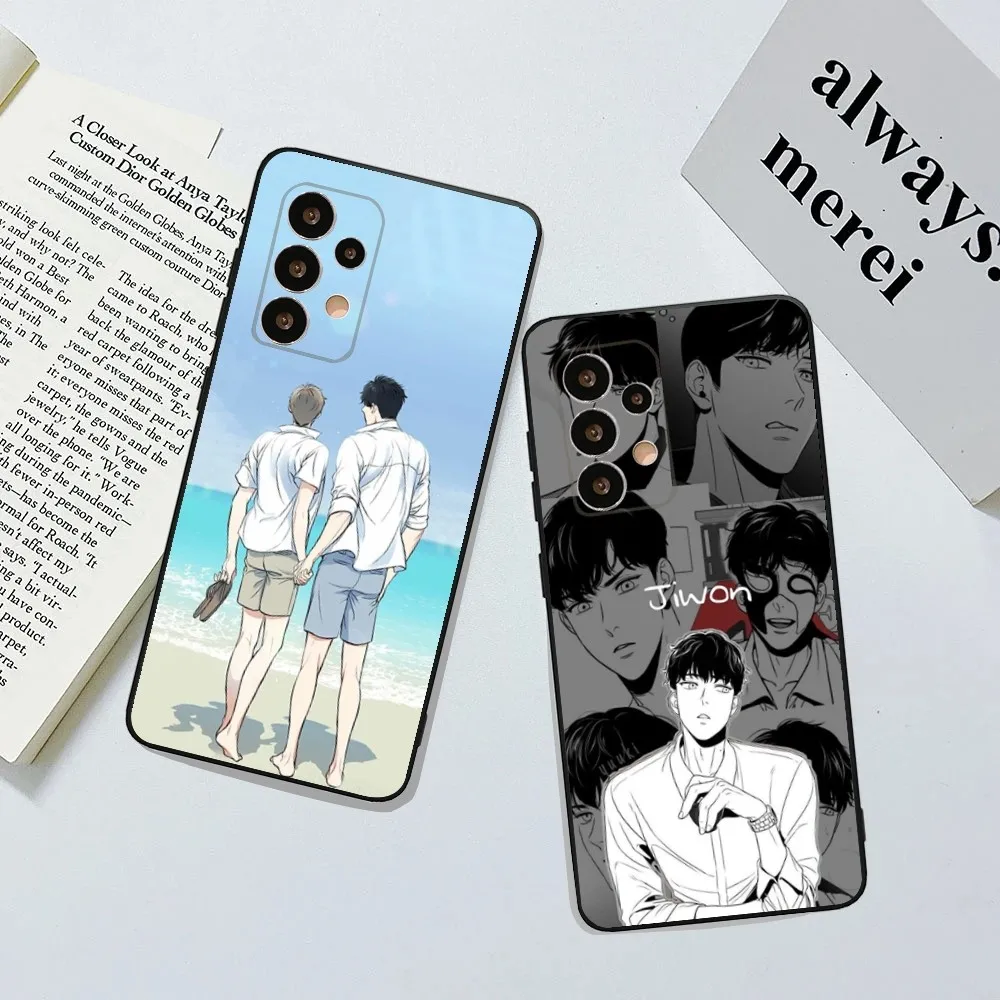 Funda de teléfono Comics Yaoi BJ Alex para Samsung Galaxy A13,A21s,A22,A31,A32,A52,A53,A71,A80,A91 funda negra suave