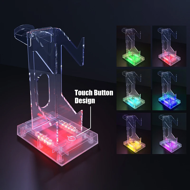 

1Pc Transparent Game Controller RGB Light For PS5 Gamepad For PS5 Portal For XBOX Colorful Atmosphere Lamp Gamepad Desktop Stand