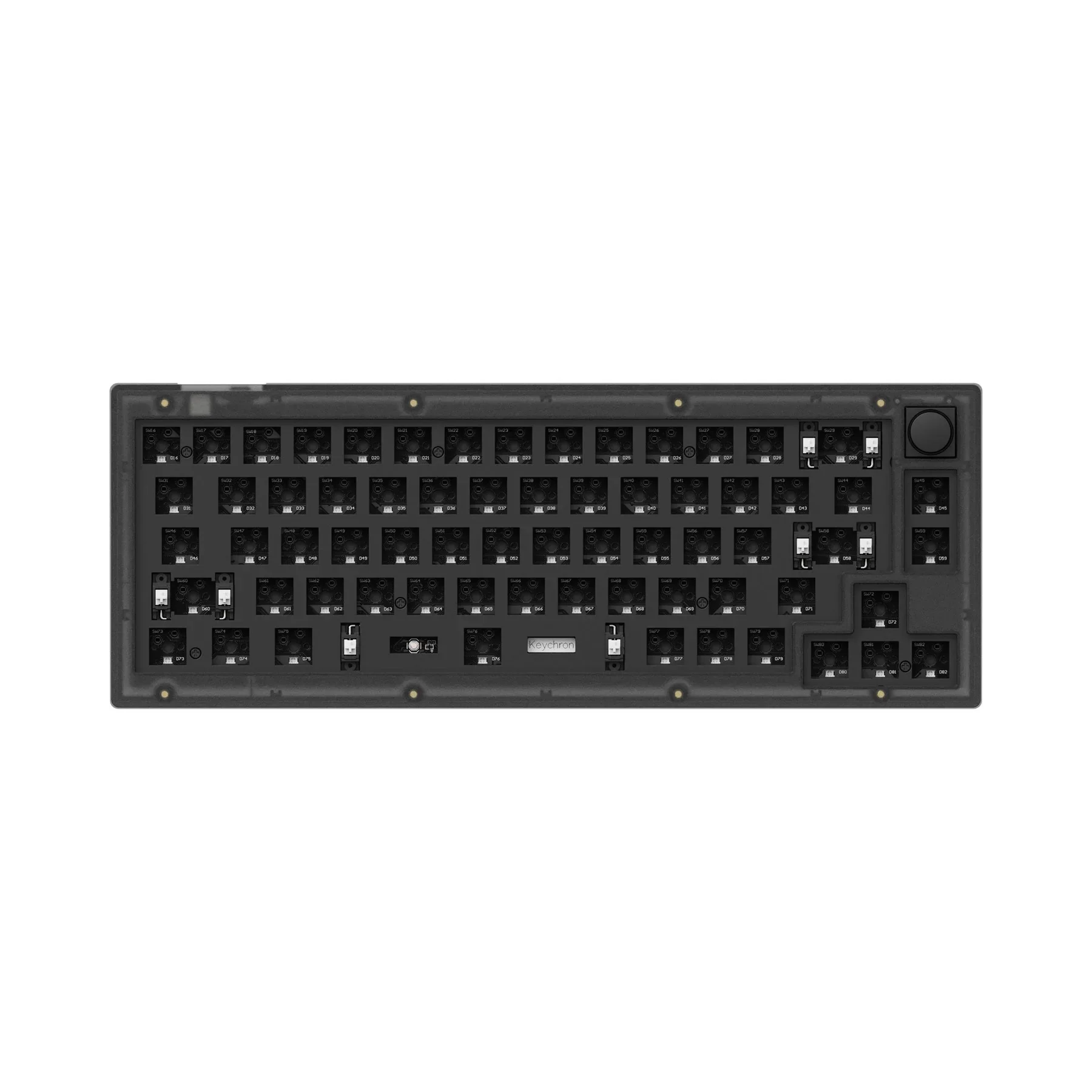 

Keychron V2 QMK Custom Mechanical Barebone Keyboard Type-C Wired Compact 65% Layout