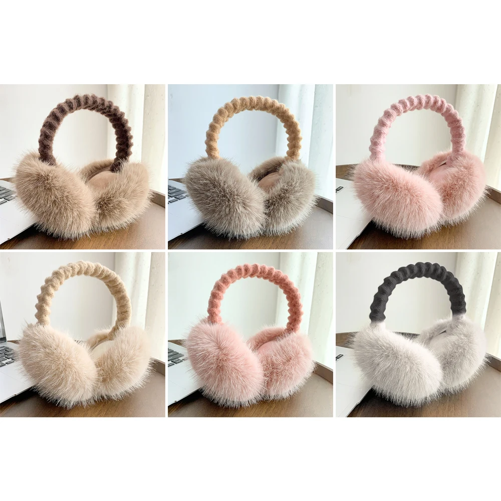 أغطية أذن من القطيفة، أربطة شعر ناعمة، غطاء للأذن يحافظ على الدفء والبارد، غطاء للأذنين دافئ للنساء