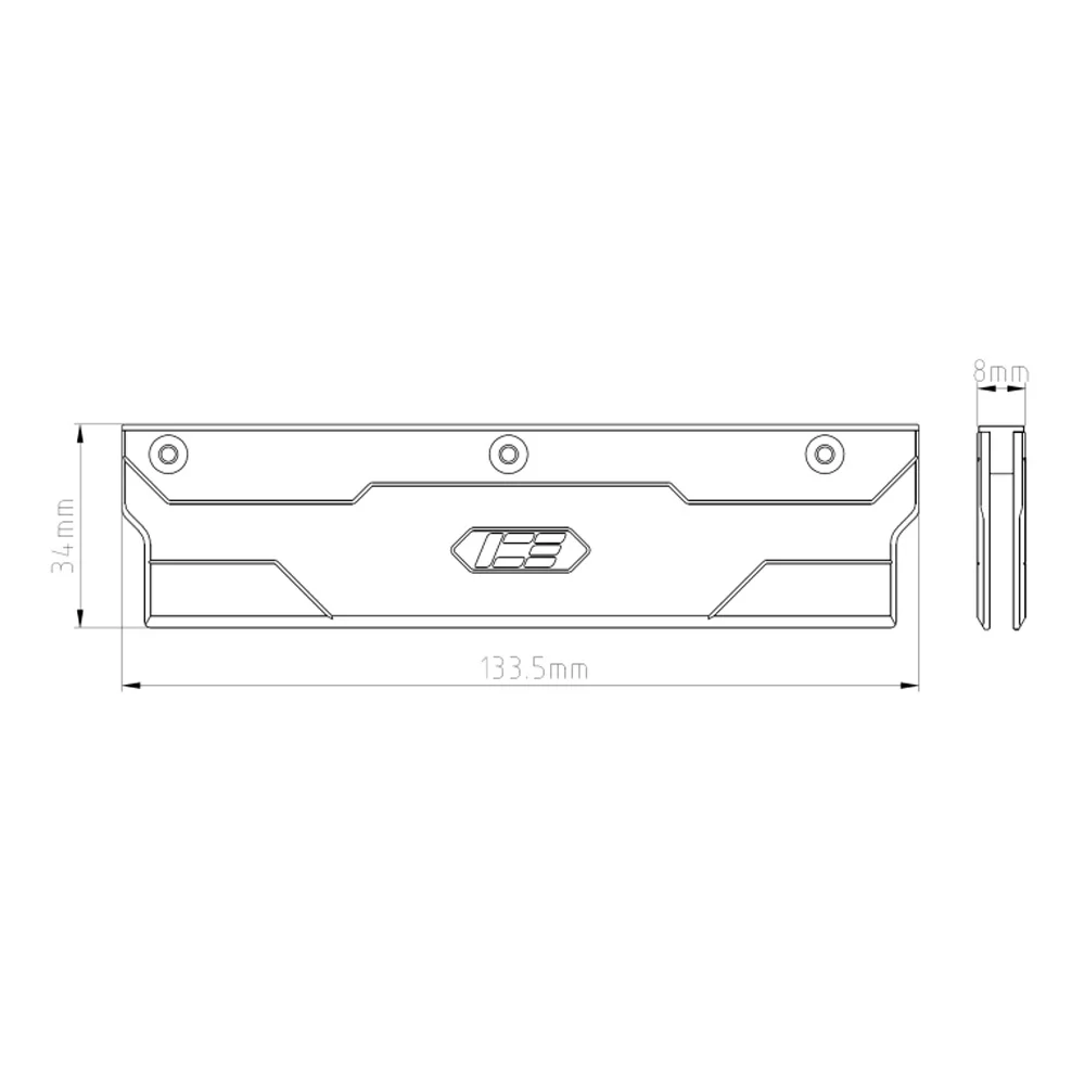 IceManCooler Full Copper RAM Memory Heat Sink Disspation Vest,Serve DDR5,DDR4,DDR3,Electrophoretic ,Thermal Pad Included,Black