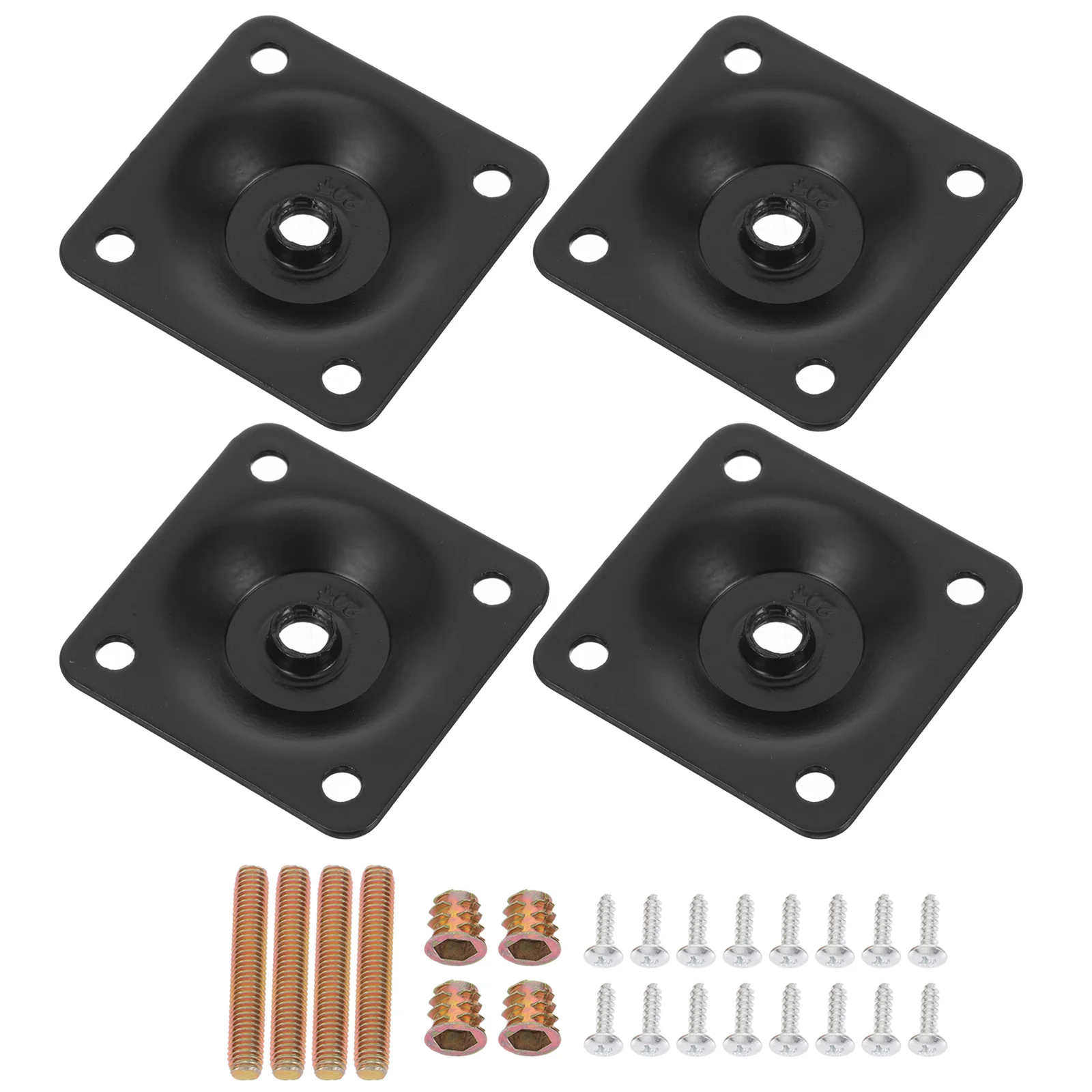 Table Leg Hardware Furniture Mounting Plate Feet Attachment Pads Connectors for Metal Legs Brackets Plates Accessories